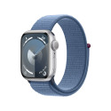 Apple Watch Series 9 GPS Cassa 41mm in Alluminio Argento con Cinturino Sport Loop Blu Inverno