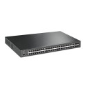 TP-Link TL-SG3452XP switch di rete Gestito L2+ Gigabit Ethernet (10/100/1000) Supporto Power over Ethernet (PoE) 1U Nero