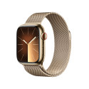 Apple Watch Series 9 GPS + Cellular Cassa 41mm in Acciaio inossidabile Oro con Cinturino Loop Milanese