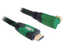 DeLOCK 2m High Speed HDMI 1.4 cavo HDMI HDMI tipo A (Standard) Nero, Verde