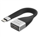 ROLINE 12033240 0,13 m USB tipo-C DisplayPort Nero