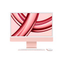 Apple iMac Apple M M3 59,7 cm (23.5") 4480 x 2520 Pixel 8 GB 256 GB SSD PC All-in-one macOS Sonoma Wi-Fi 6E (802.11ax) Rosa