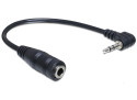 DeLOCK 65397 cavo audio 0,14 m 2.5mm 3.5mm Nero