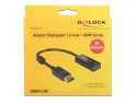 DeLOCK 62609 cavo e adattatore video 0,2 m DisplayPort HDMI Nero