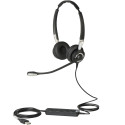 Jabra Biz 2400 II USB Duo CC Auricolare Cablato A Padiglione Ufficio Nero, Argento