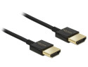 DeLOCK HDMI/HDMI, 2 m cavo HDMI HDMI tipo A (Standard) Nero