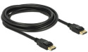 DeLOCK 3m Displayport 1.2a Nero