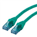 ROLINE Cat6a 15m cavo di rete Verde U/UTP (UTP)