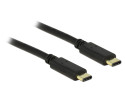 DeLOCK 2m, 2xUSB2.0-C cavo USB USB 2.0 USB C Nero