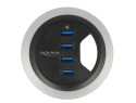 DeLOCK 62868 hub di interfaccia USB 3.2 Gen 1 (3.1 Gen 1) Type-A 5000 Mbit/s Nero