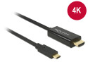 DeLOCK 85259 cavo e adattatore video 2 m USB tipo-C HDMI Nero