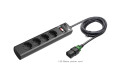 APC PZ42IZ-GR unità di distribuzione dell'energia (PDU) 4 presa(e) AC Nero