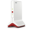 FRITZ!Repeater 6000 router wireless Ethernet Banda tripla (2.4 GHz/5 GHz/5 GHz) Rosso, Bianco