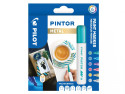 Pilot Pintor Oro, Blu metallizzato, Verde metallizato, Rosa metallizzato, Viola metallico, Argento 6 pz