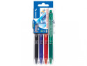 Pilot FriXion Ball Clicker 0.7 Nero, Blu, Verde, Rosso 4 pz