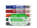 Pilot V-Board Master evidenziatore 5 pz Tipo di punta Nero, Blu, Verde, Arancione, Rosso