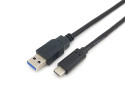 Equip 128344 cavo USB 2 m USB 3.2 Gen 1 (3.1 Gen 1) USB A USB C Nero