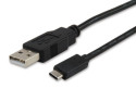 Equip 12888107 cavo USB 1 m USB 2.0 USB A USB C Nero