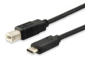 Equip 12888207 cavo USB 1 m USB 2.0 USB B USB C Nero