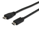 Equip 12888407 cavo USB 1 m USB 2.0 Micro-USB B USB C Nero