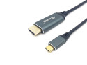 Equip 133415 cavo e adattatore video 1 m USB tipo-C HDMI tipo A (Standard) Nero, Grigio