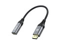 Equip 133445 cavo e adattatore video 0,15 m DisplayPort HDMI Nero, Grigio