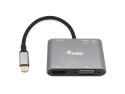 Equip 133483 replicatore di porte e docking station per laptop Cablato USB 3.2 Gen 1 (3.1 Gen 1) Type-C Nero, Grigio