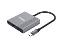 Equip 133488 adattatore grafico USB 3840 x 2160 Pixel Nero, Grigio