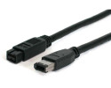 StarTech.com 6 ft 1394b Firewire Cable 9-6 Pin M-M 1,8 m Nero