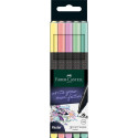 Faber-Castell 151602 penna tecnica Fine Verde, Verde chiaro, Rosa, Viola, Giallo 5 pz