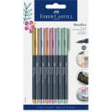 Faber-Castell 160706 evidenziatore 6 pz Tipo di punta Rame, Oro, Verde, Viola, Argento