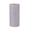 Duni 185729 candela di cera Rotondo Grigio 12 pz