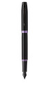 Parker IM Vibrant Rings penna stilografica Sistema di riempimento della cartuccia Nero, Viola 1 pz