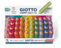 Giotto Happy Gomma gomma per cancellare Blu, Corallo, Fucsia, Verde, Lillà, Lime, Arancione, Rosa, Turchese, Giallo 40 pz