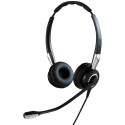 Jabra Biz 2400 II QD Duo NC Wideband Balanced Auricolare Cablato A Padiglione Ufficio Bluetooth Nero, Argento