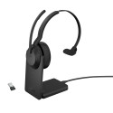 Jabra Evolve2 55 Auricolare Con cavo e senza cavo A Padiglione Ufficio Bluetooth Base di ricarica Nero