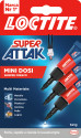 Loctite Super Attak Mini Dosi Liquido 3x1g