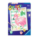 Ravensburger CreArt Think Pink Flamingo Colore per kit di verniciatura in base ai numeri