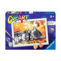 Ravensburger CreArt Autumn Kitties Colore per kit di verniciatura in base ai numeri