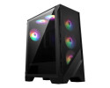 MSI MAG FORGE 120A AIRFLOW computer case Midi Tower Nero, Trasparente