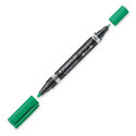 Staedtler Lumocolor Duo marcatore permanente Punta a ogiva/sottile Verde 1 pz