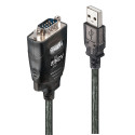 Lindy 42686 cavo seriale Nero 1,1 m USB tipo A DB-9