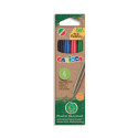 Carioca Eco Family Blu, Nero, Rosso, Verde Penna a sfera 4 pz