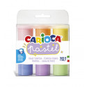 Carioca 43185 colore a tempera 25 ml Barattolo Blu, Verde, Arancione, Rosa, Viola, Giallo