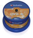 Verbatim DVD-R Matt Silver 4,7 GB 50 pz