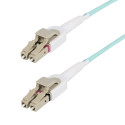 StarTech.com Cavo in fibra ottica multimodale OM4 LC a LC (UPC) commutabile con linguette push-pull, 5m, 50/125µm, Reti 100G, Bassa perdita di inserzione, Cavo patch/bretella in fibra ottica LSZH