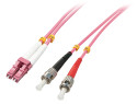 Lindy 46355 cavo a fibre ottiche 15 m LC ST OM4 Rosa