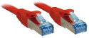 Lindy 20m Cat.6A S/FTP cavo di rete Rosso Cat6a S/FTP (S-STP)