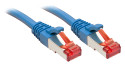 Lindy Rj45/Rj45 Cat6 10m cavo di rete Blu S/FTP (S-STP)