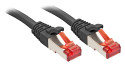 Lindy Cat6 S/FTP 0.3m cavo di rete Nero 0,3 m S/FTP (S-STP)